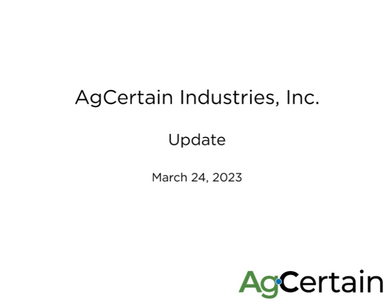 The Digest’s 2023 Multi-Slide Guide to AgCertain Industries