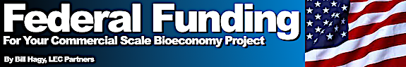 Federal Funding for Your Commercial Scale Bioeconomy Project