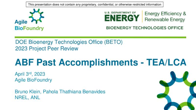 The Digest’s 2024 Multi-Slide Guide to Agile BioFoundry Technoeconomic and Lifecycle Analysis