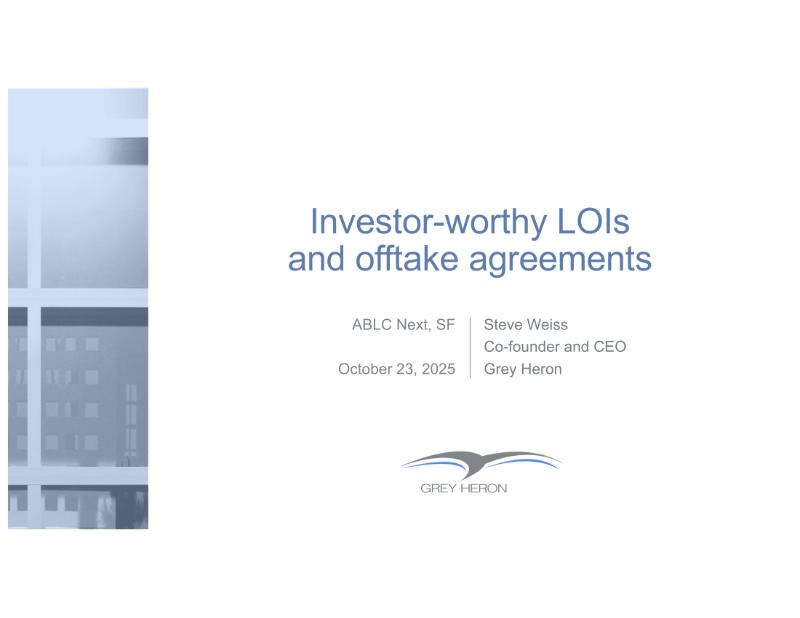The Digest’s 2026 Multi-Slide Guide to Grey Heron Offtake Strategies