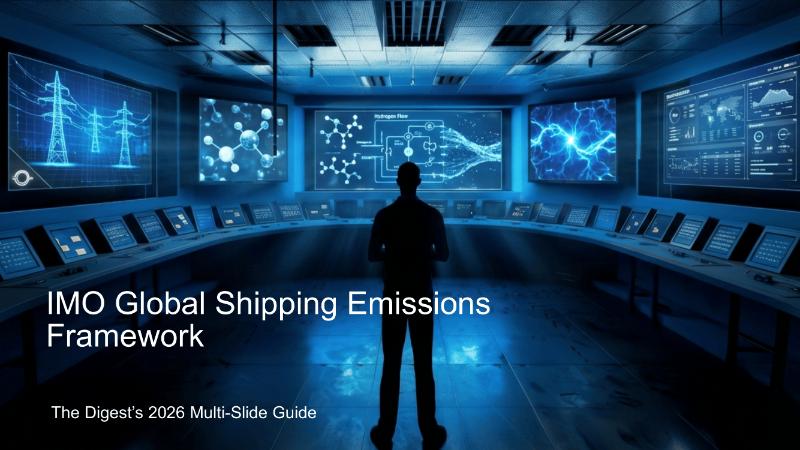 The Digest’s 2026 Multi-Slide Guide to IMO Global Shipping Emissions Framework